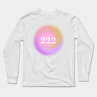 angel numbers 222 Long Sleeve T-Shirt